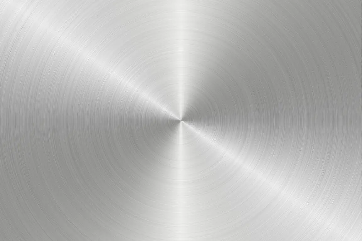 Edelstahl in Nahaufnahme Glänzendes Edelstahl