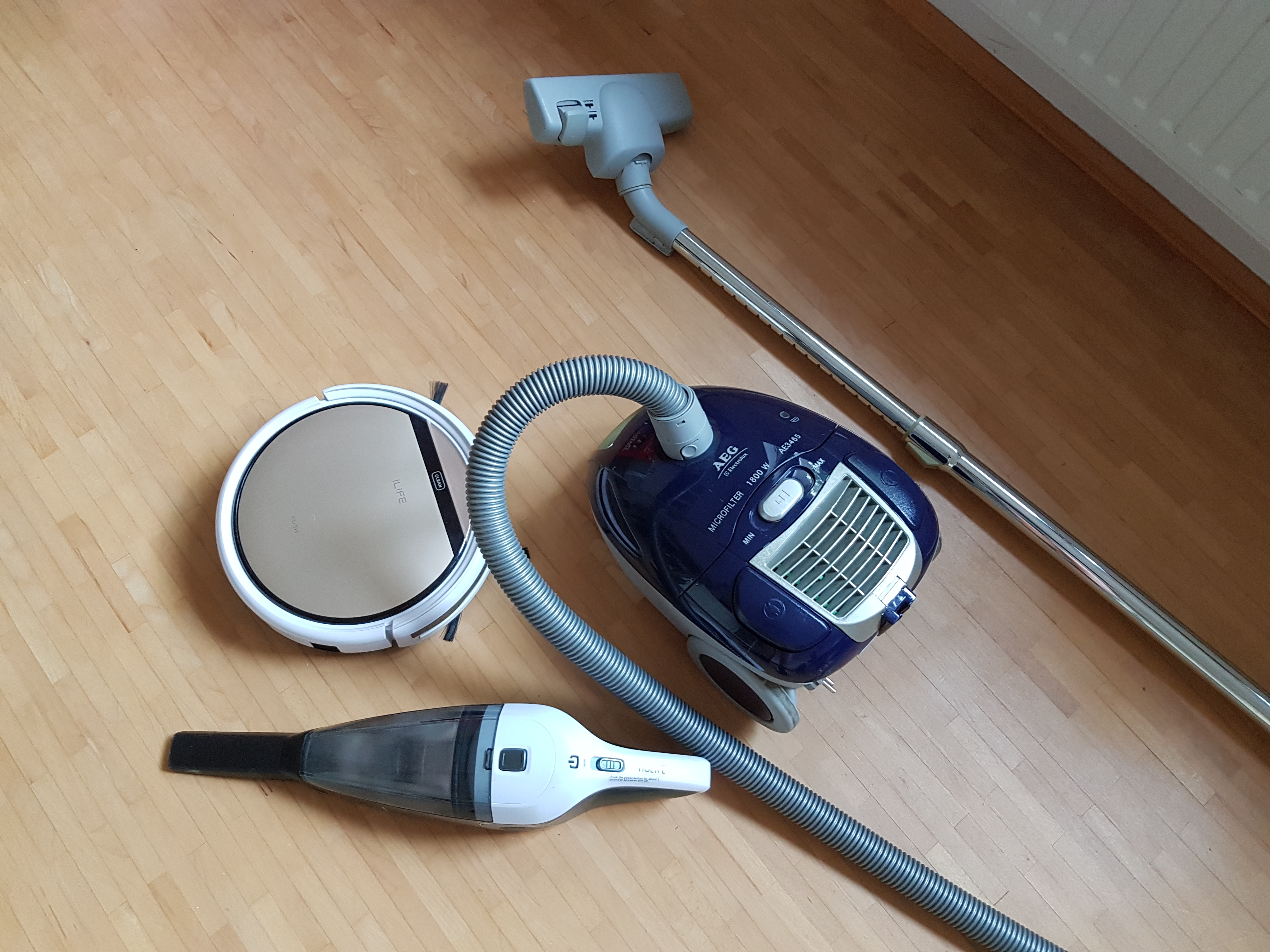 Verschiedene Staubsauger Arten