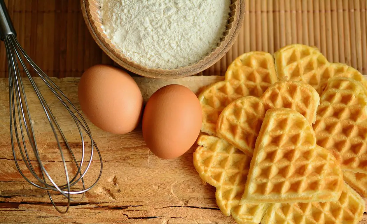 Eierwaffeln Eier für Pfannkuchen